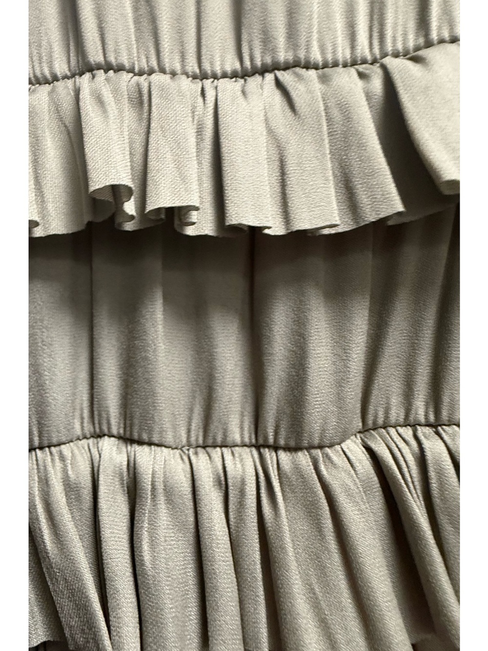 Like New (Worn Once) bohme Sage/Greenish/Gray Ruffle Boho Dress Women’s XL - Picture 4 of 14